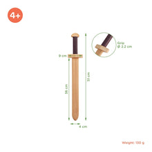 Load image into Gallery viewer, Wooden Sword and Round Shield Set