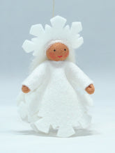Load image into Gallery viewer, Snowflake Princess Felted Waldorf Doll - Three Skin Tones