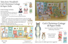 Load image into Gallery viewer, Cat's Christmas Cottage Paper Doll Kit
