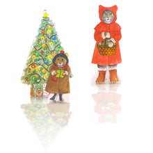 Load image into Gallery viewer, Cat's Christmas Cottage Paper Doll Kit