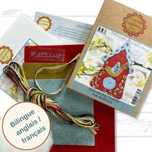 Load image into Gallery viewer, Folk Birdhouse Felt Craft Mini Kit