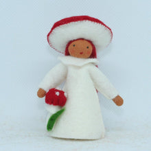 Load image into Gallery viewer, Toadstool Mother Fairy Felted Waldorf Doll