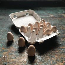 Load image into Gallery viewer, Wooden Quail Eggs in Carton - One Dozen
