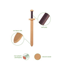Load image into Gallery viewer, Wooden Sword and Round Shield Set