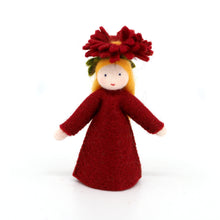Load image into Gallery viewer, Chrysanthemum Fairy Felted Waldorf Doll