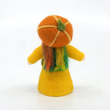 Load image into Gallery viewer, Pumpkin Fairy Felted Waldorf Doll - two skin tones