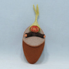 Load image into Gallery viewer, Seedling Baby Fairy Felted Waldorf Doll - three skin tones