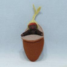 Load image into Gallery viewer, Seedling Baby Fairy Felted Waldorf Doll - three skin tones