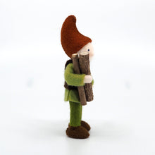 Load image into Gallery viewer, Woodsman Gnome Felted Waldorf Doll - Three Skin Tones