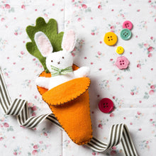 Load image into Gallery viewer, Bunny in Carrot Felt Craft Kit