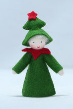 Load image into Gallery viewer, Christmas Tree Prince Felted Waldorf Doll - Four Skin Colors