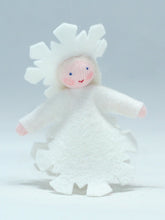 Load image into Gallery viewer, Snowflake Princess Felted Waldorf Doll - Three Skin Tones