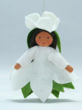 Load image into Gallery viewer, Christmas Rose Princess Felted Waldorf Doll - Two Skin Colors