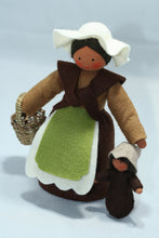 Load image into Gallery viewer, Mother Earth with Baby Seed Felted Waldorf Doll