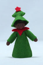Load image into Gallery viewer, Christmas Tree Prince Felted Waldorf Doll - Four Skin Colors