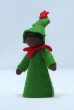 Load image into Gallery viewer, Christmas Tree Prince Felted Waldorf Doll - Four Skin Colors