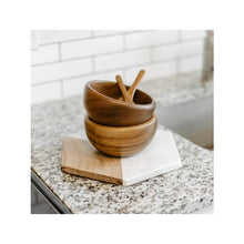 Load image into Gallery viewer, Wood Bowl and Spoon Set