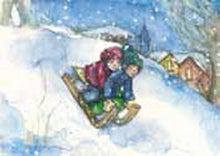 Load image into Gallery viewer, Set of 12 Postcards for Each Month of the Year by Sanne Dufft