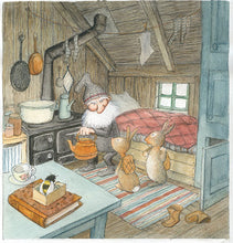 Load image into Gallery viewer, <i>The Yule Tomte and the Little Rabbits: A Christmas Story for Advent</i> by Ulf Stark, translated by Susan Beard, illustrated by Eva Eriksson