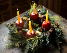 Load image into Gallery viewer, Advent Apple Wreath