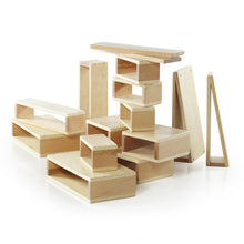 Load image into Gallery viewer, Large Hollow Wood Building Block Set