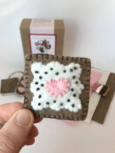 Load image into Gallery viewer, Wee Felt Valentine Cookie Complete Sewing Kit