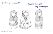 Load image into Gallery viewer, Wee Felt King and Knights Complete Sewing Kit