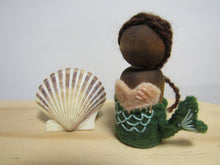 Load image into Gallery viewer, Wee Felt Mermaid and Clamshell Bed Complete Sewing Kit