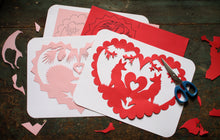 Load image into Gallery viewer, Paper Cut Valentine Craft Kit