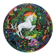 Load image into Gallery viewer, Unicorn Garden Round 500 Piece Puzzle
