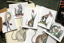 Load image into Gallery viewer, Zoolentines Valentine Greeting Cards - Set of 5