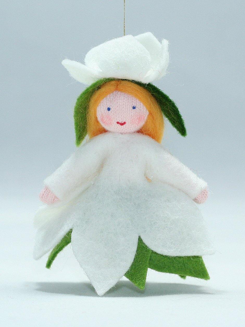 Christmas Rose Princess Felted Waldorf Doll - Two Skin Colors