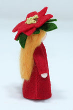 Load image into Gallery viewer, Poinsettia Fairy Felted Waldorf Doll - Two Skin Colors
