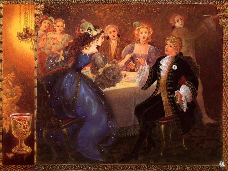 <i>The Twelve Dancing Princesses</i> by Marianna Mayer, illustrated by Kinuko Craft