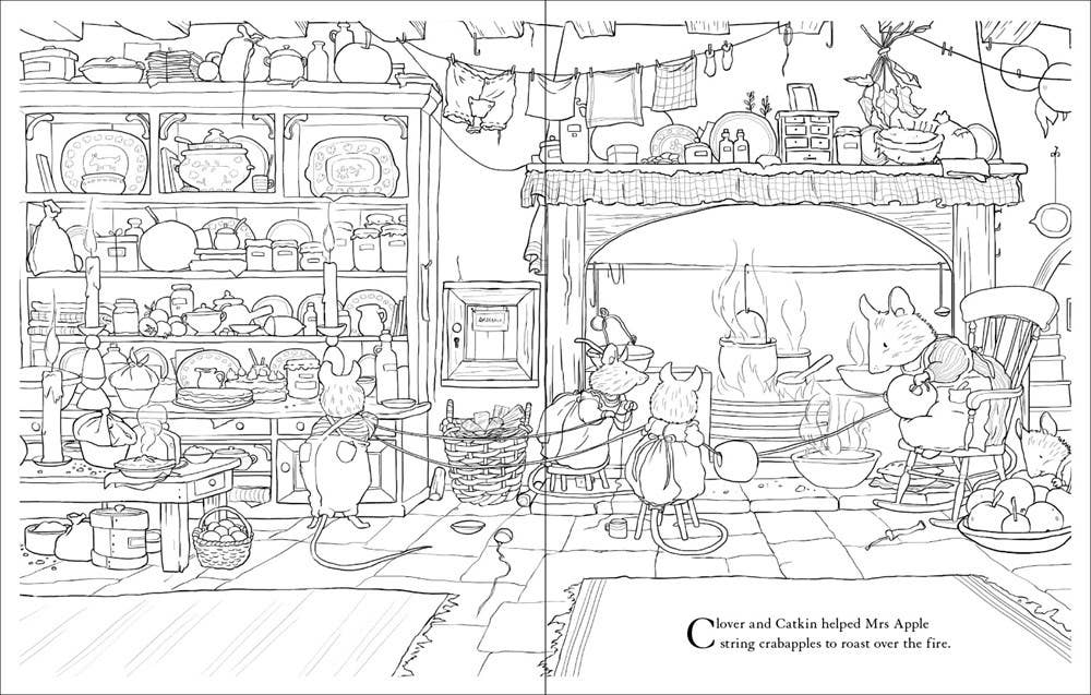 <i>Brambly Hedge Festive Coloring Book</i> by Jill Barklem