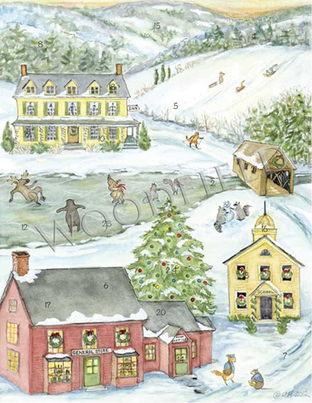 Country Christmas Advent Calendar