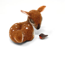 Load image into Gallery viewer, Sleepy Fawn Needle Felting Kit
