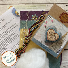 Load image into Gallery viewer, Embroidered Heart Felt Craft Mini Kit
