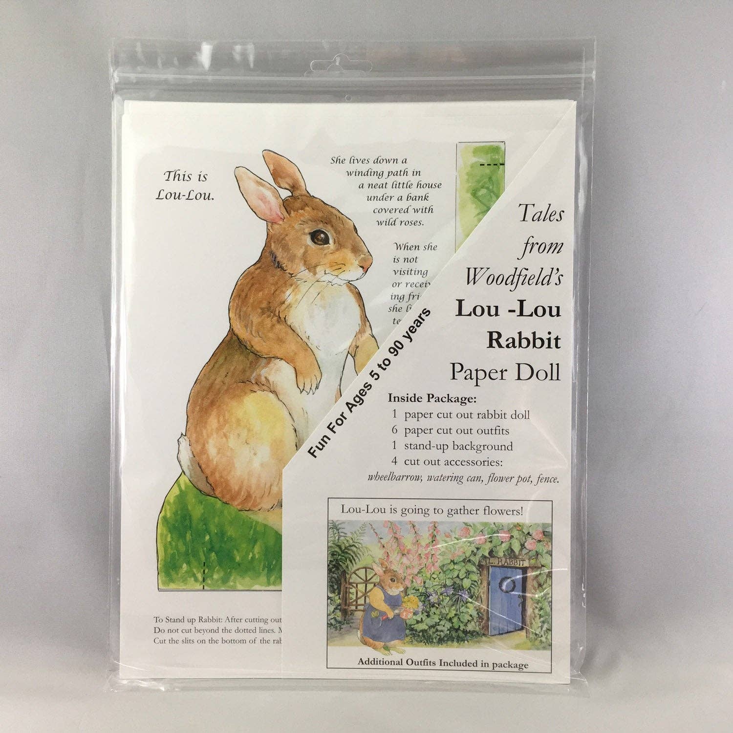 Lou-Lou Rabbit Paper Doll Kit
