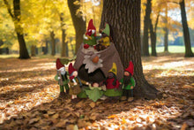 Load image into Gallery viewer, Felted Wool Forest Gnome Stump
