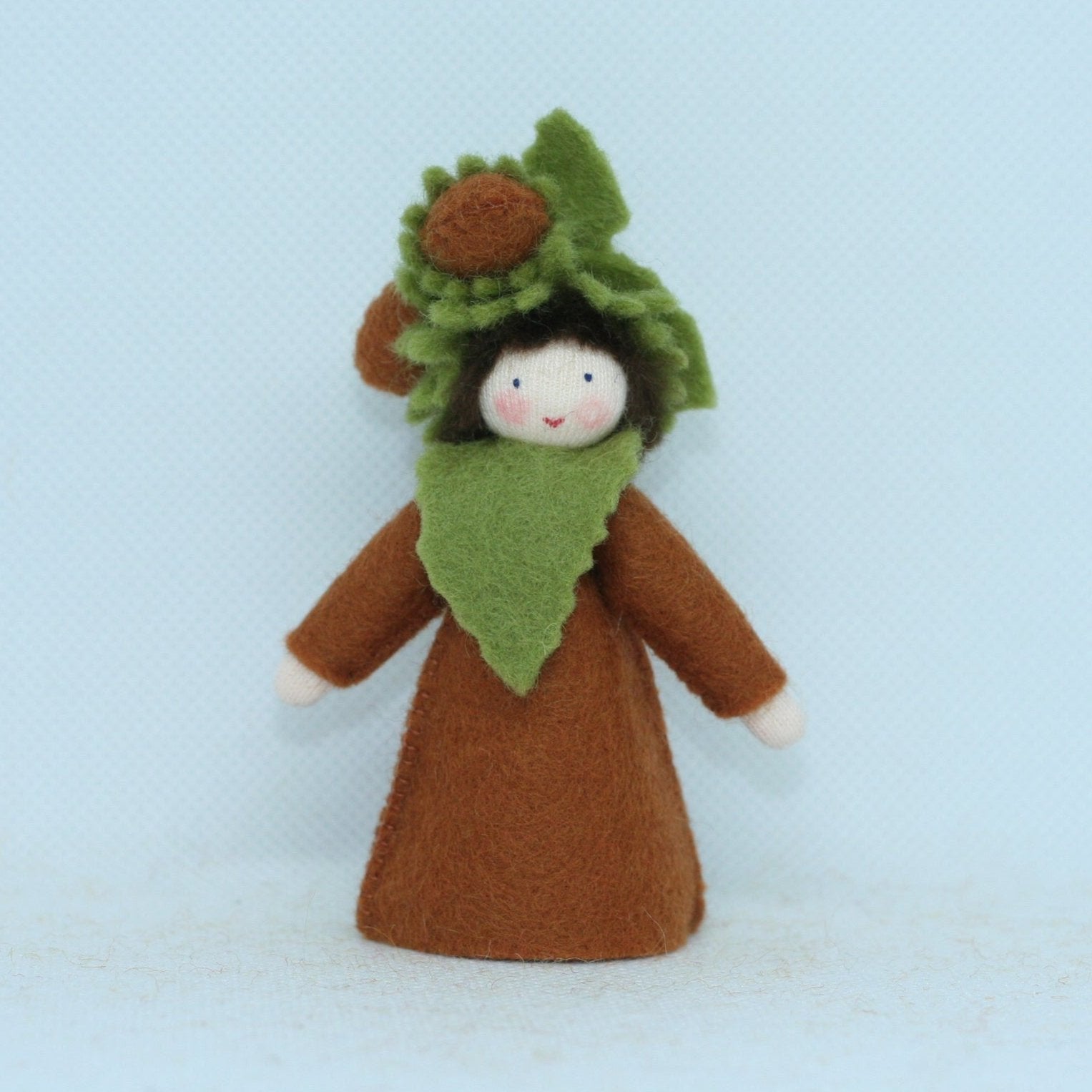 Hazelnut Prince Felted Waldorf Doll