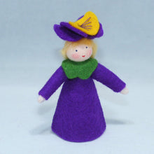 Load image into Gallery viewer, Pansy Fairy Felted Waldorf Doll - Two Skin Colors
