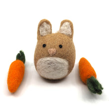 Load image into Gallery viewer, Wool Bunny and Carrot Cottage
