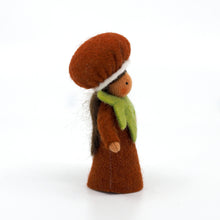 Load image into Gallery viewer, Chestnut Fairy Felted Waldorf Doll - Two Skin Tones
