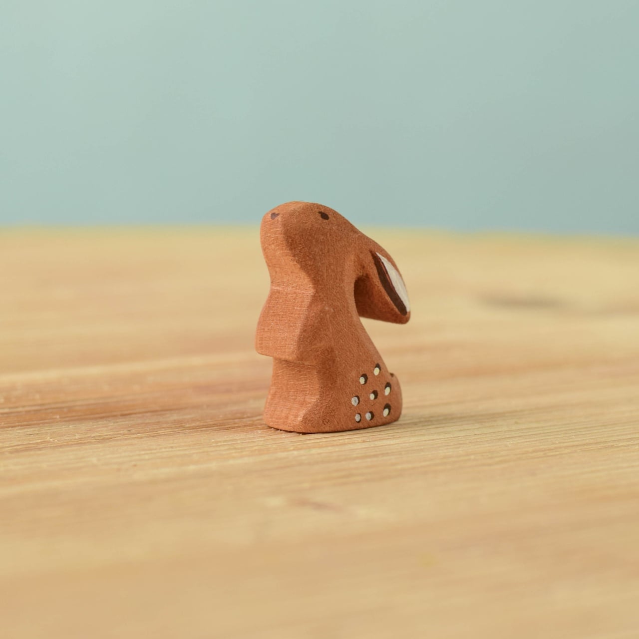 Wooden Curious Baby Rabbit