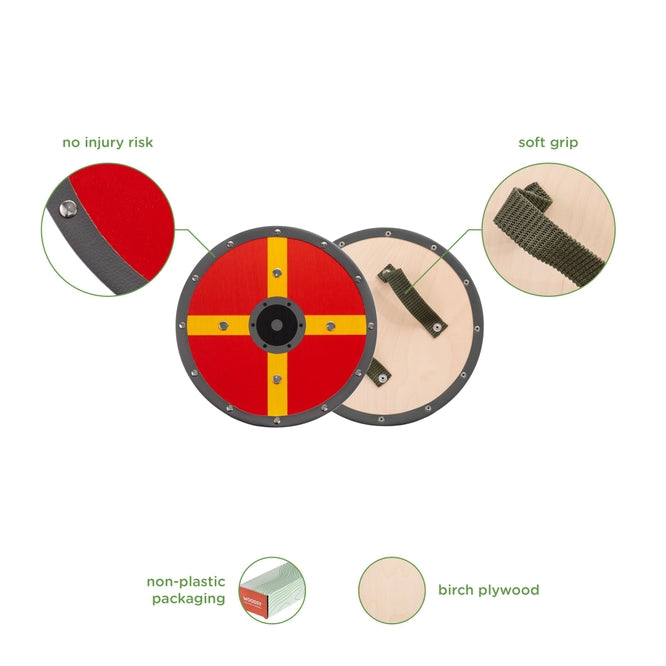 Wooden Sword and Round Shield Set
