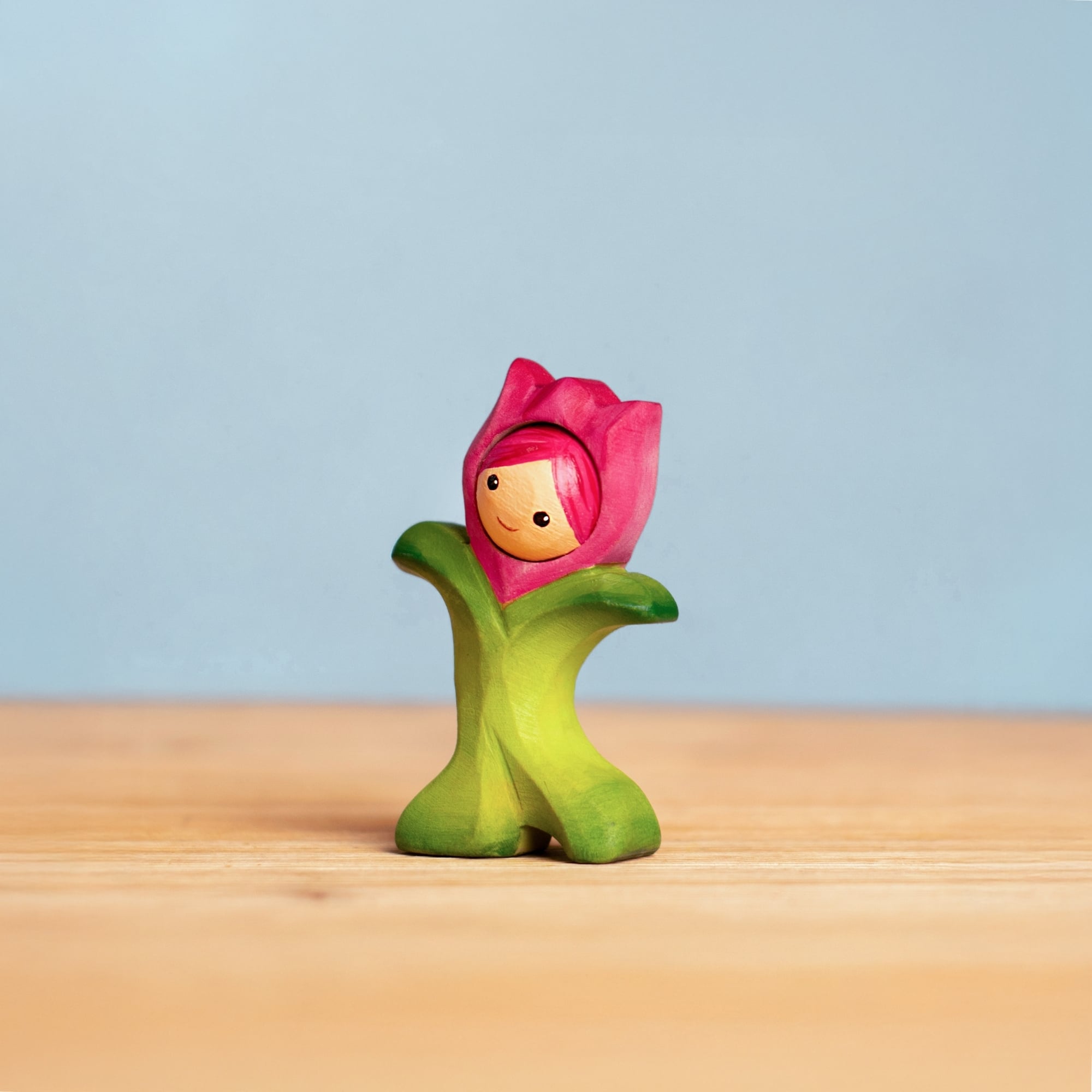 Wooden Tulip Flower Child
