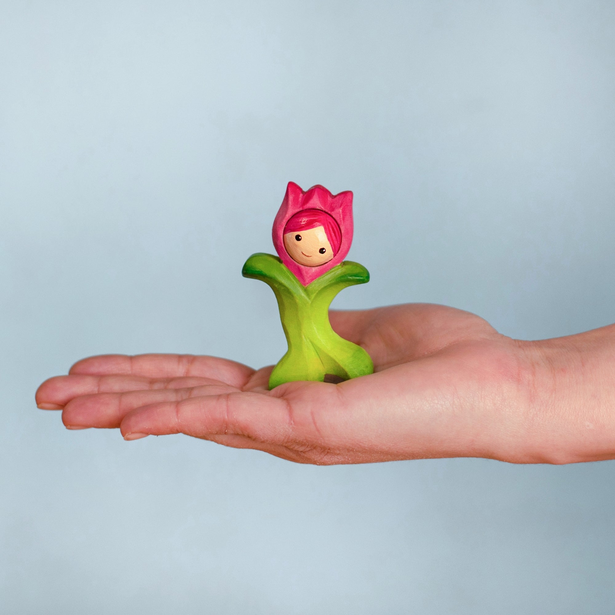 Wooden Tulip Flower Child