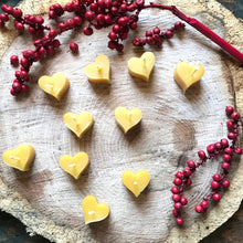 Load image into Gallery viewer, Beeswax Heart Candles (Set of 10)
