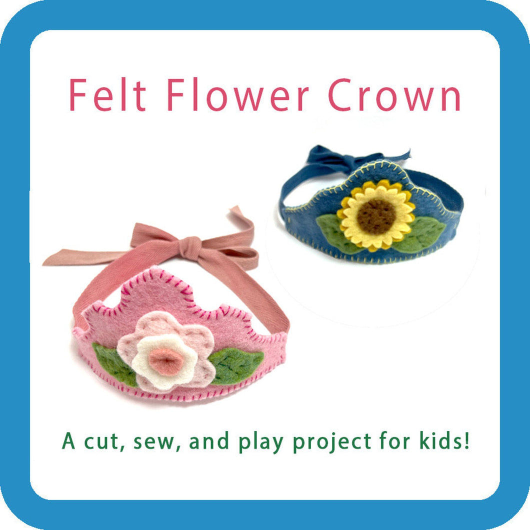 Felt Flower Crown Complete Sewing Kit